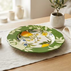 Lemon Pattern Porcelain Plate